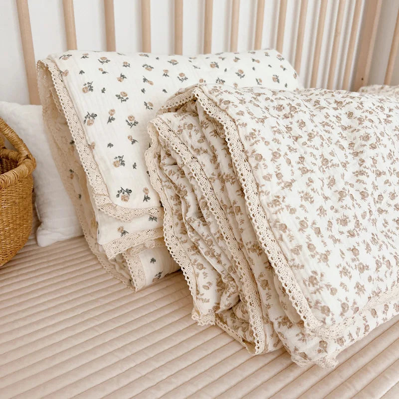 quilted muslin blanket