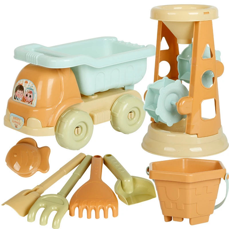 Digger beach toy set