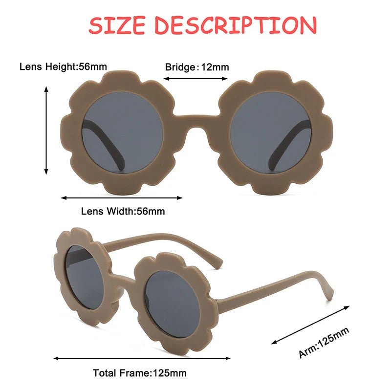 Girls UV400 flower sunglasses