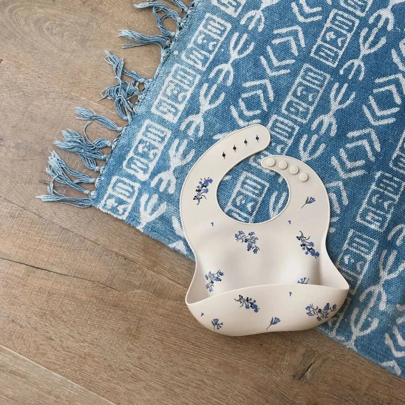 Ditsy silicone Baby bibs