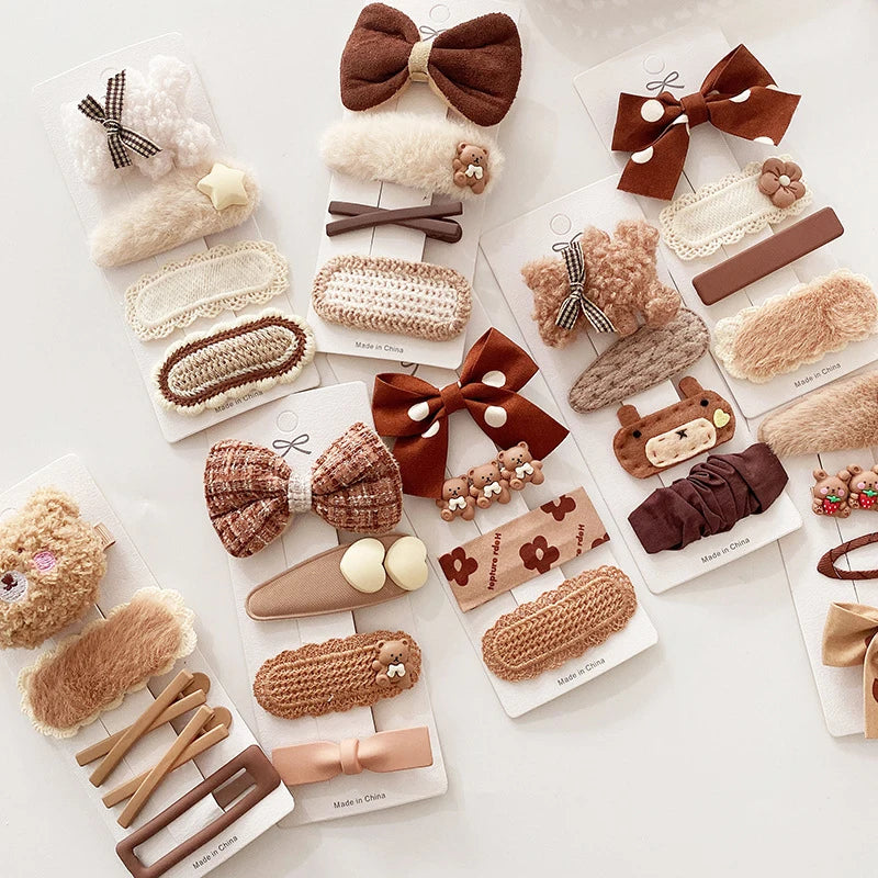 cappucino hair clips