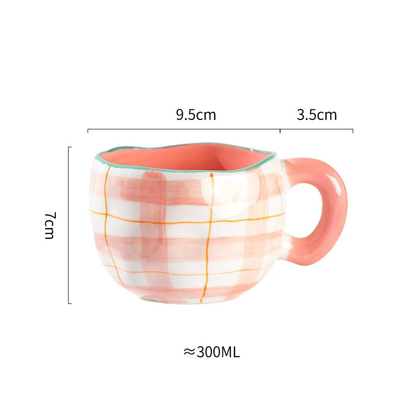 painted topsy mugs