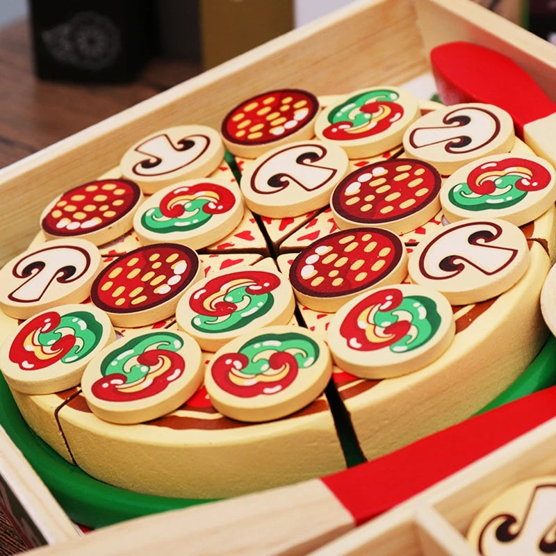 Wooden pizza set