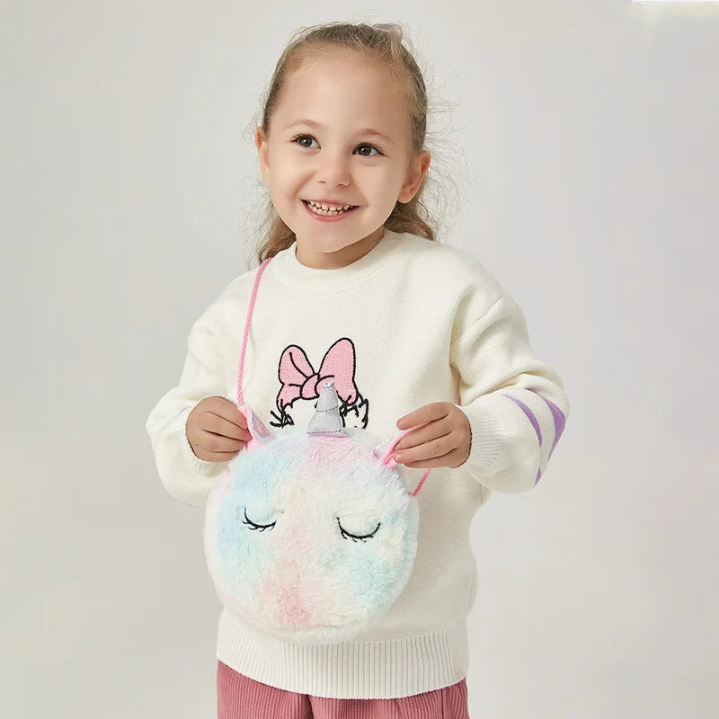 Girls unicorn plushy bag