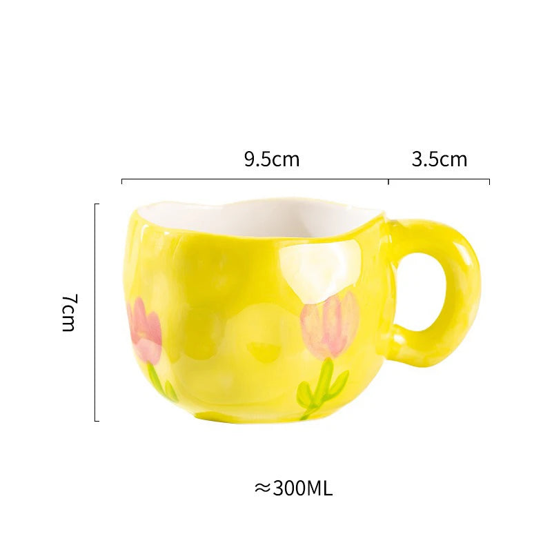 painted topsy mugs