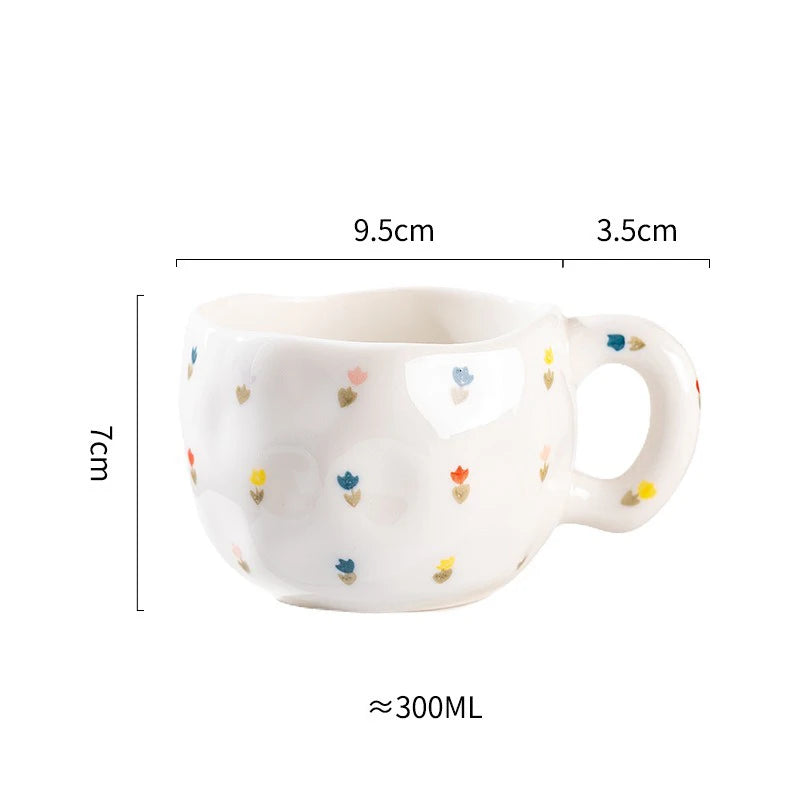 painted topsy mugs