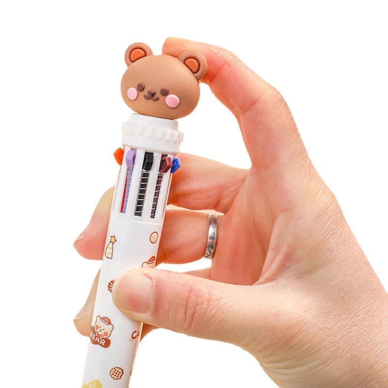 10 Colour kawaii ballpoint pen