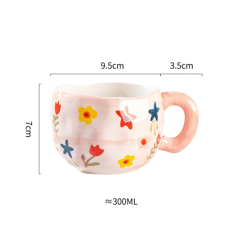 painted topsy mugs