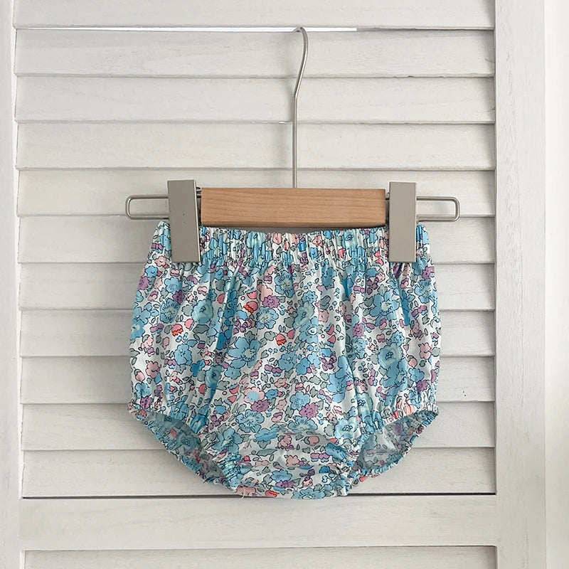 baby girls ditsy top and bloomer set