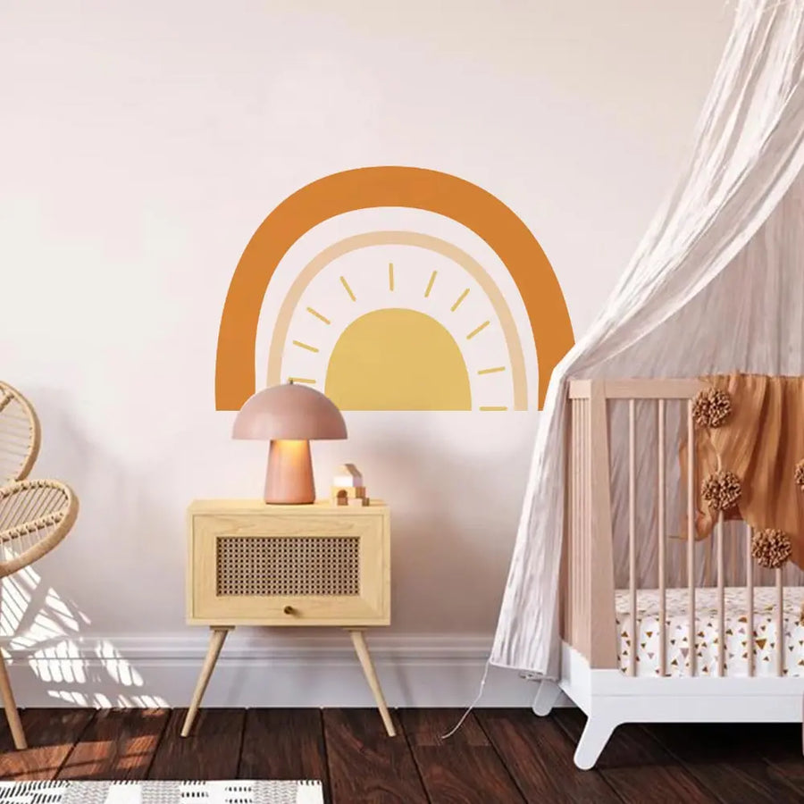 sunshine and rainbows wall sticker