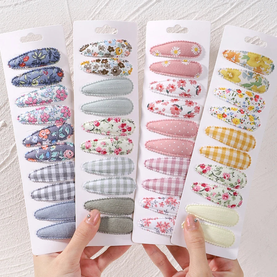 10pcs Cotton hair clips