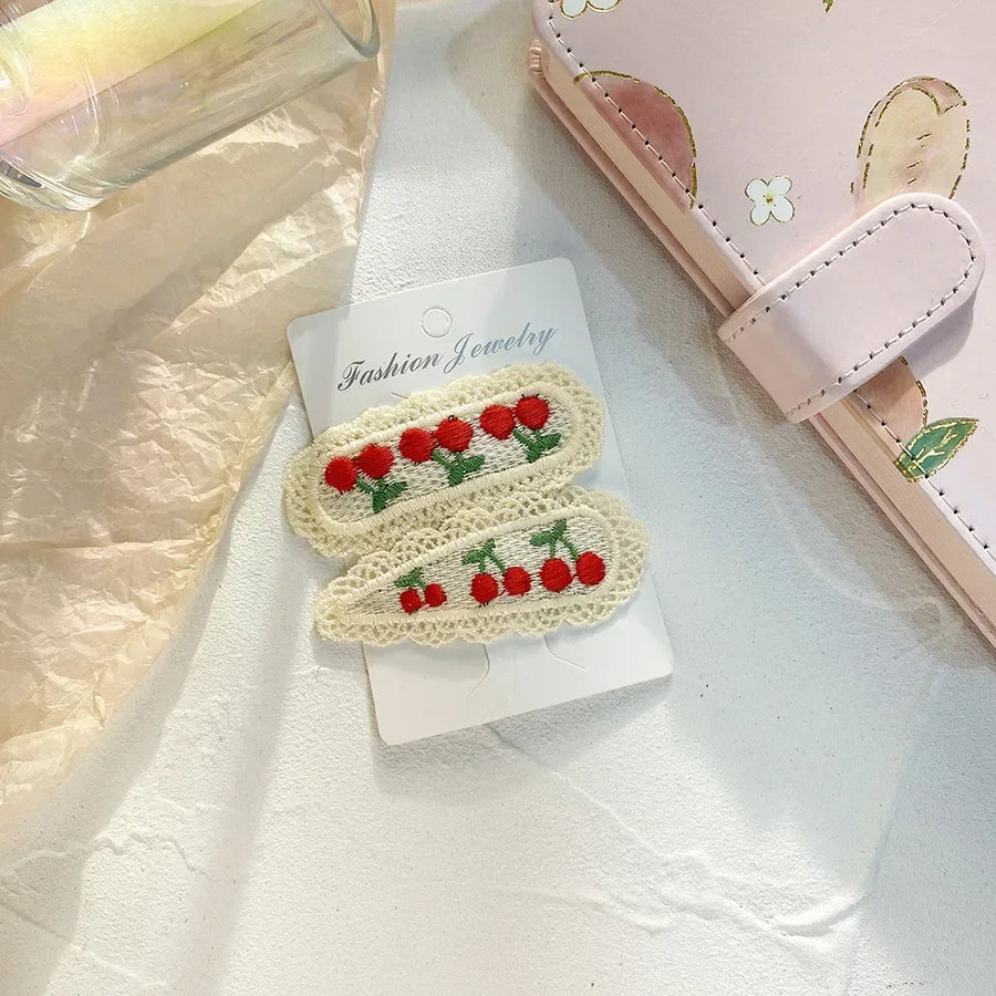fruit hair clips