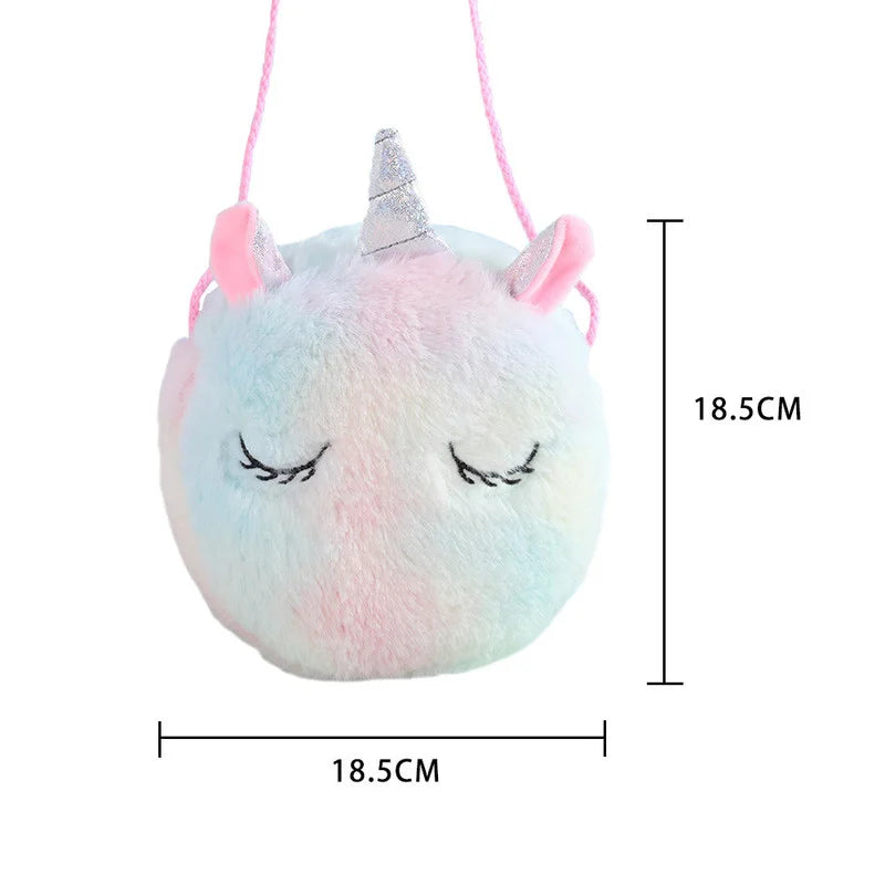 Girls unicorn plushy bag