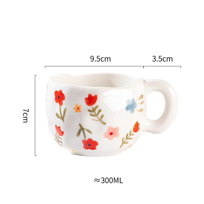 painted topsy mugs