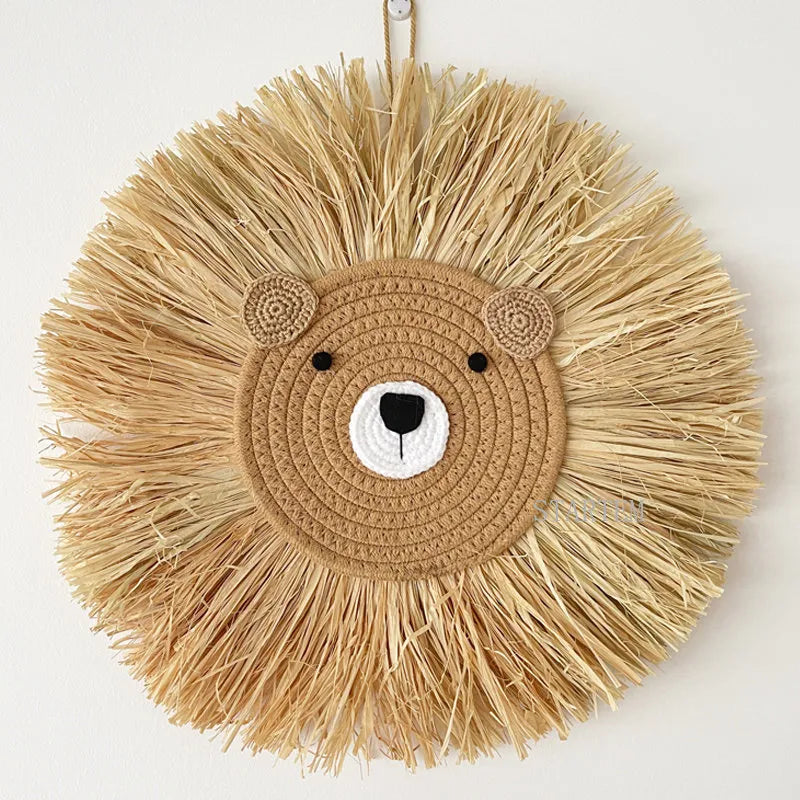 Handmade animal wall hanging