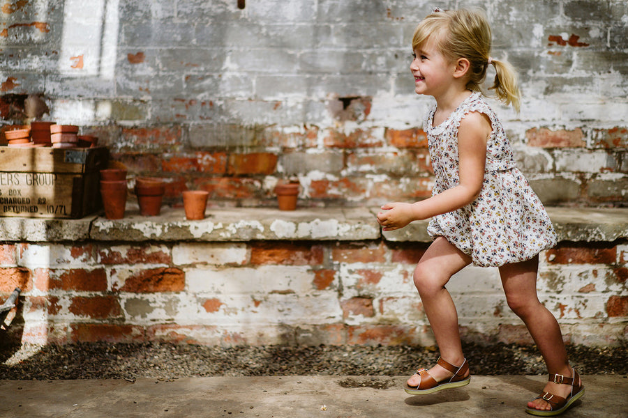 Afia romper - muslin floral