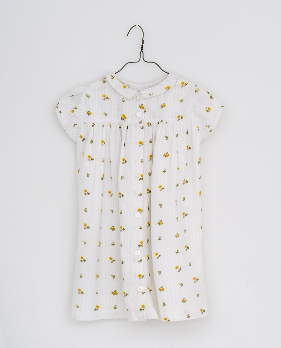 Hera dress - clover floral seersucker