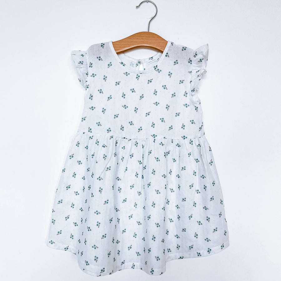 Berry Blue muslin dress