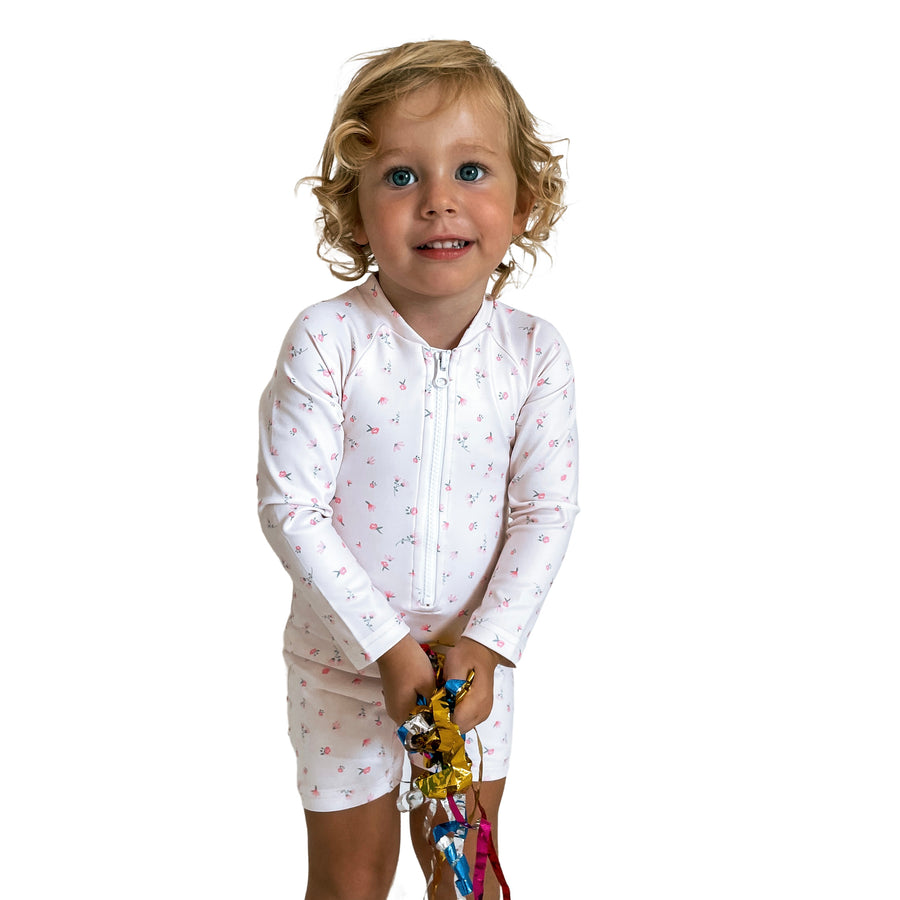 Infant sun safe rashsuit - ditsy floral