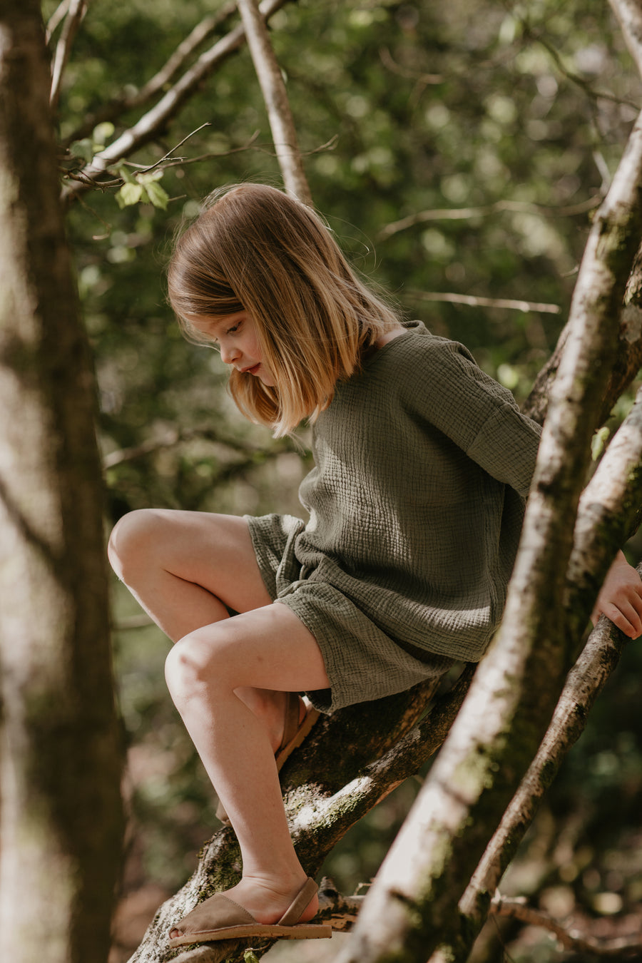 Unisex Muslin Top - Sage