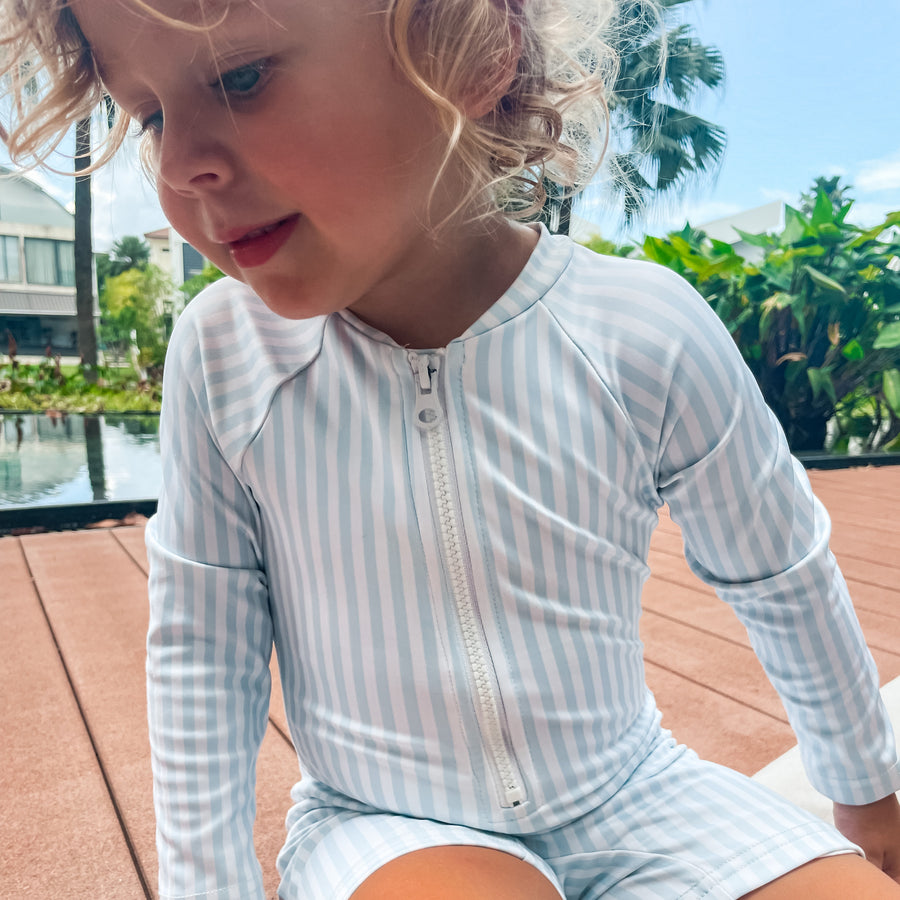 Infant sun safe rashsuit - classic stripe