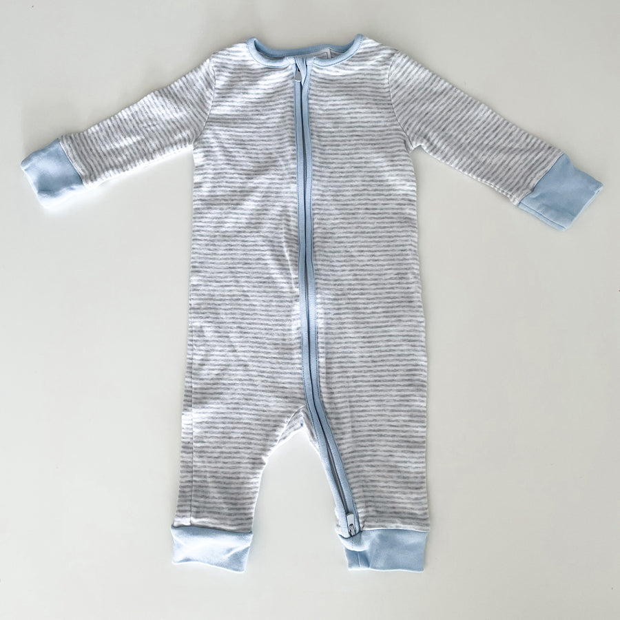 3-6 months Little White Company striped sleepsuit