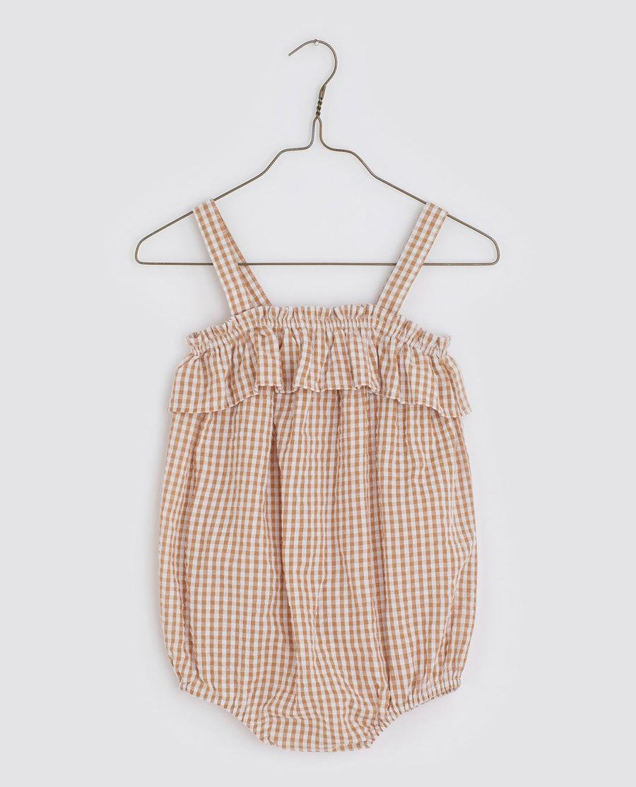 Odetta Gingham Seersucker Romper