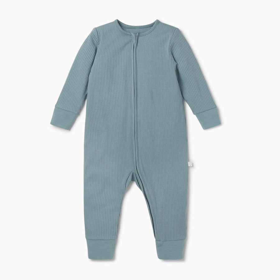 Ribbed sleepsuit - sky