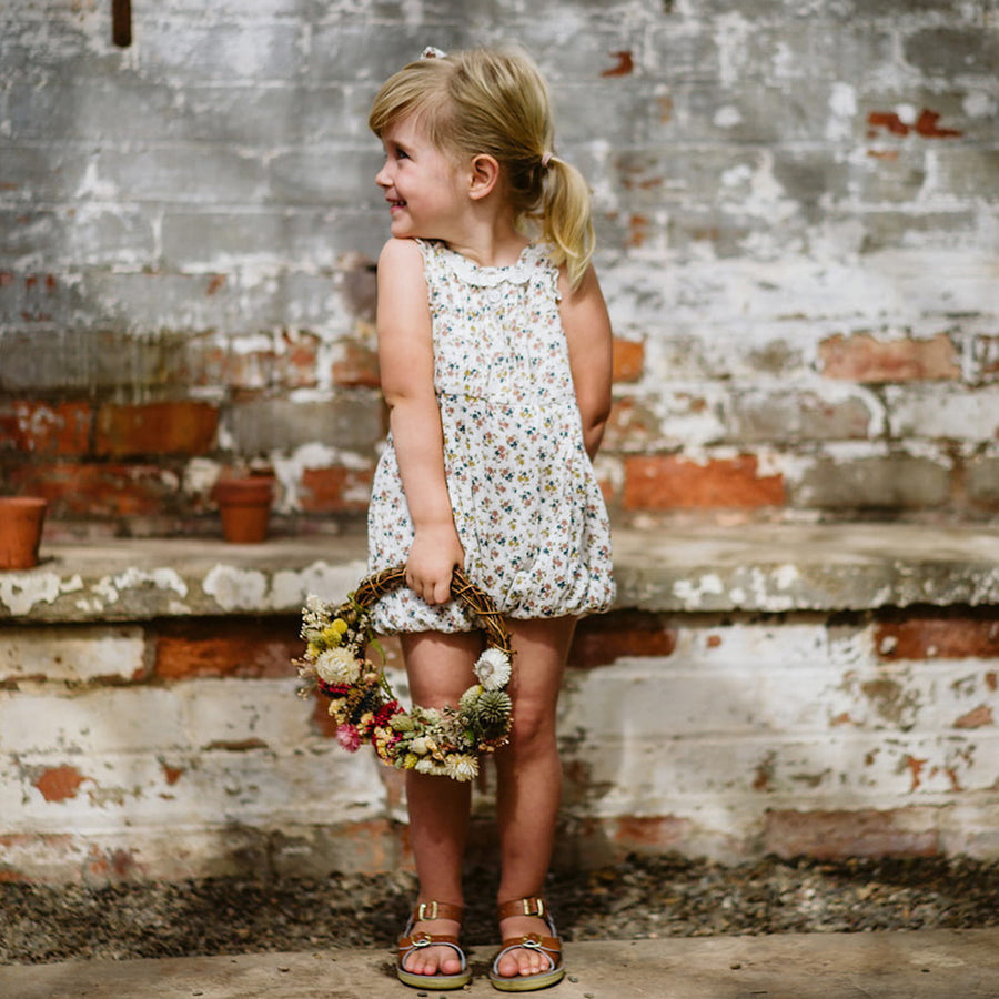 Afia romper - muslin floral